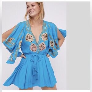 Free People Embroidered Mini